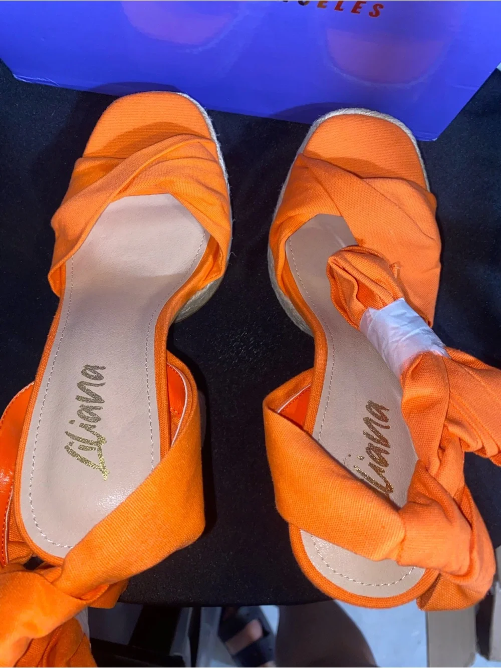 Liliana vibrant orange